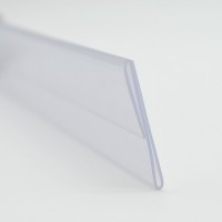 Clear label holder price tag shelf talker holders 100% PVC pure raw material